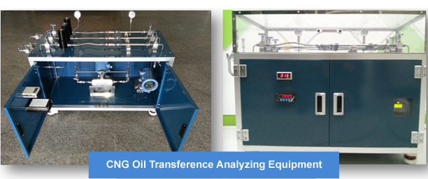 CNG oil transference analyzing equipment 